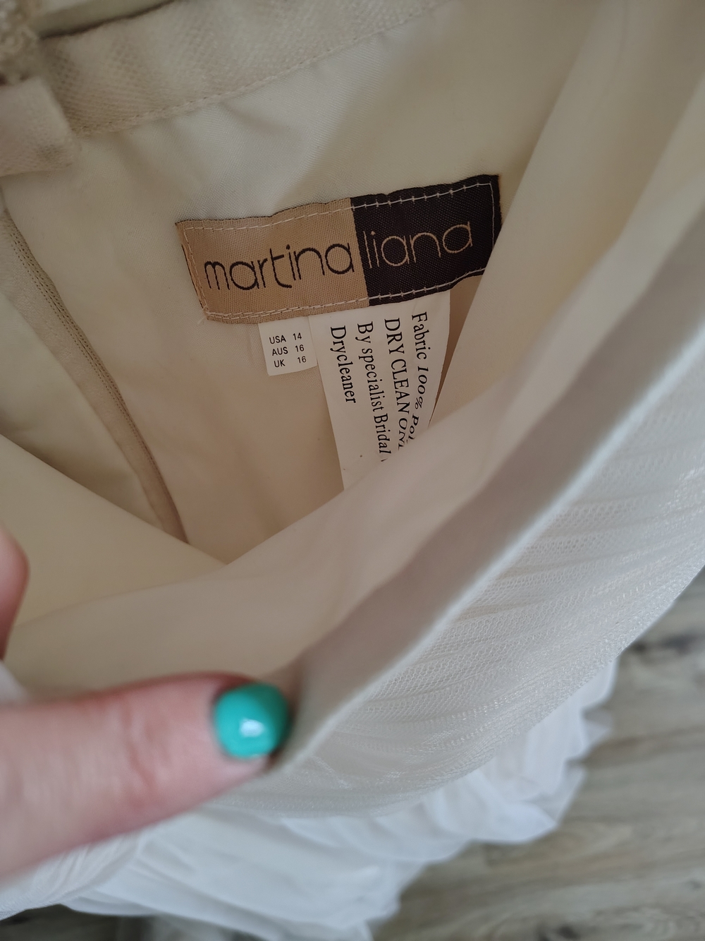 Martina Liana Ivory Bridal Dress